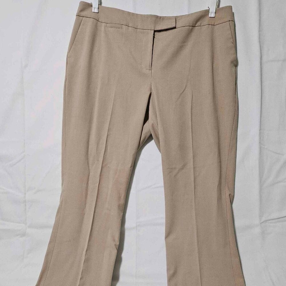 No Label - Beige Wide-Leg Dress Pants